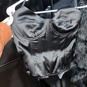 Black corset top